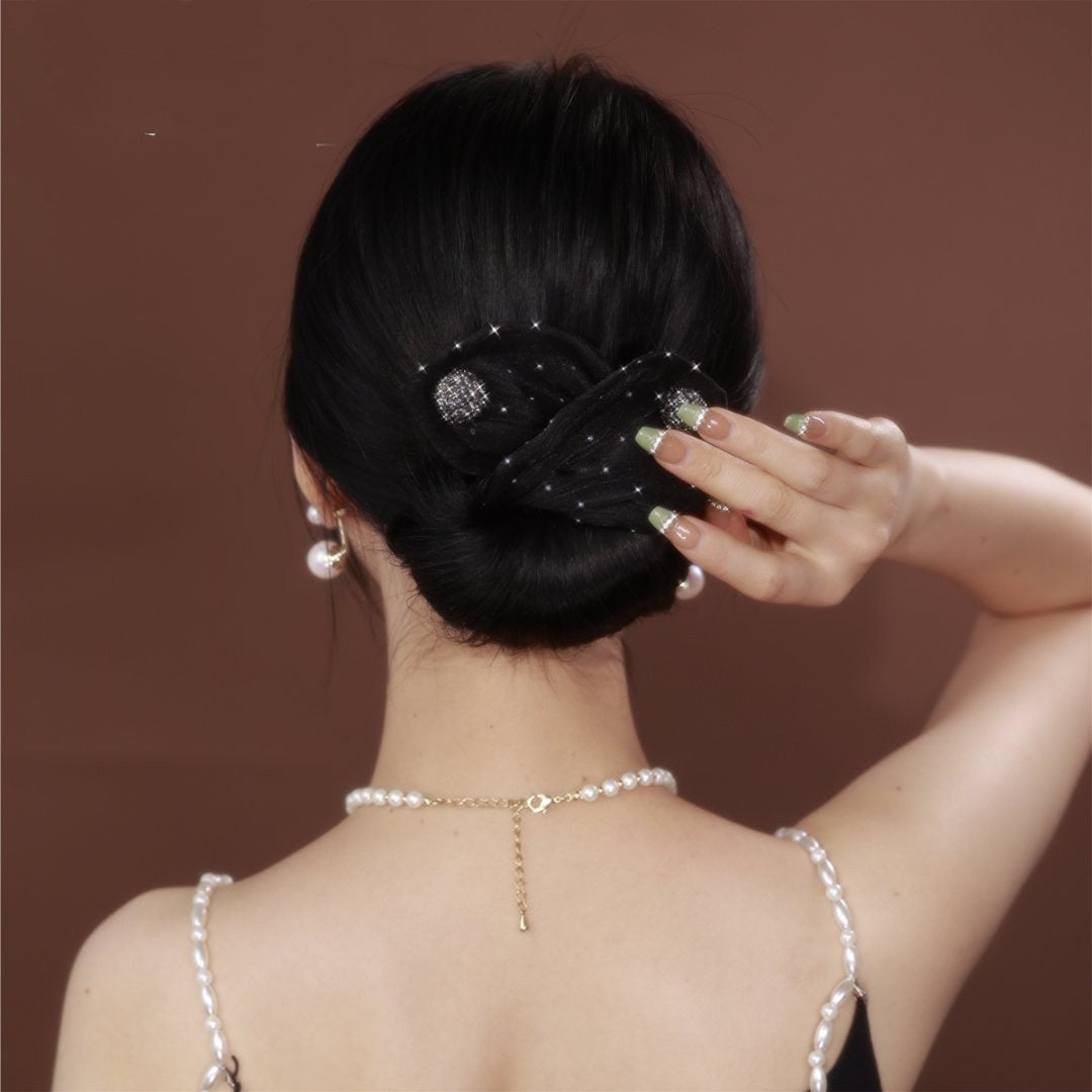 Fabric Hair Accessories Sweet And Sparkling Halite Curler