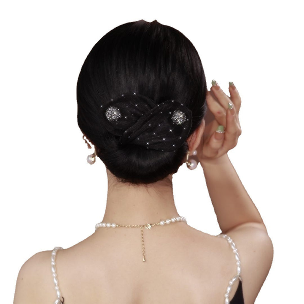 Fabric Hair Accessories Sweet And Sparkling Halite Curler
