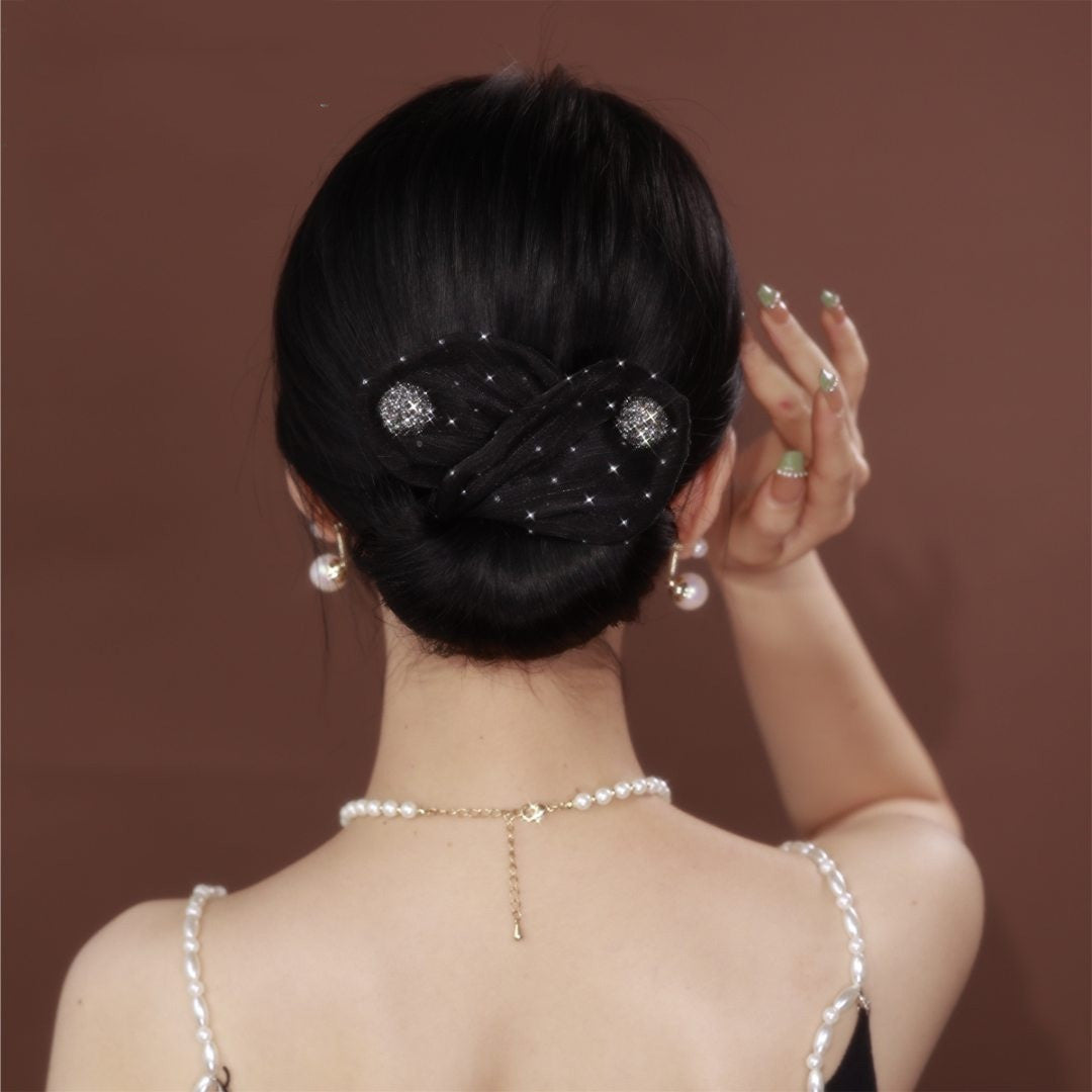 Fabric Hair Accessories Sweet And Sparkling Halite Curler