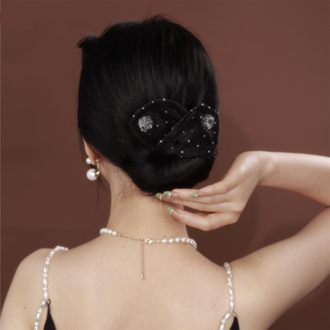 Fabric Hair Accessories Sweet And Sparkling Halite Curler